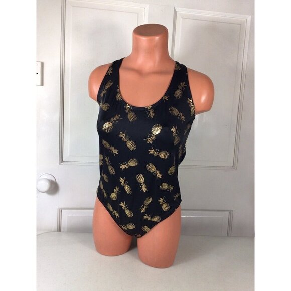 City Streets Pineapple Swimsuit Womens Medium - Picture 3 of 5